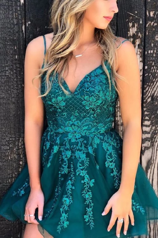 princess green short homecoming dress, short party dress cg4721 Tunics Designer luxury