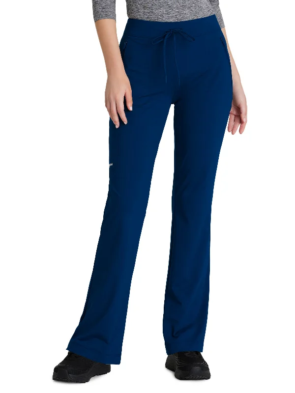 Women's 4 Pocket Fit and Flare Glide Pant Casual Skinny Fit Pants