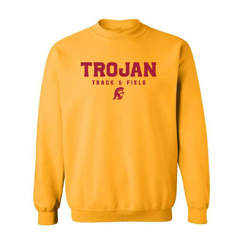 USC - NCAA Women's Track & Field (Outdoor) : Matteo Mitchell - Crewneck Sweatshirt Classic Shersey Hoodie with Lining Warm Insulated