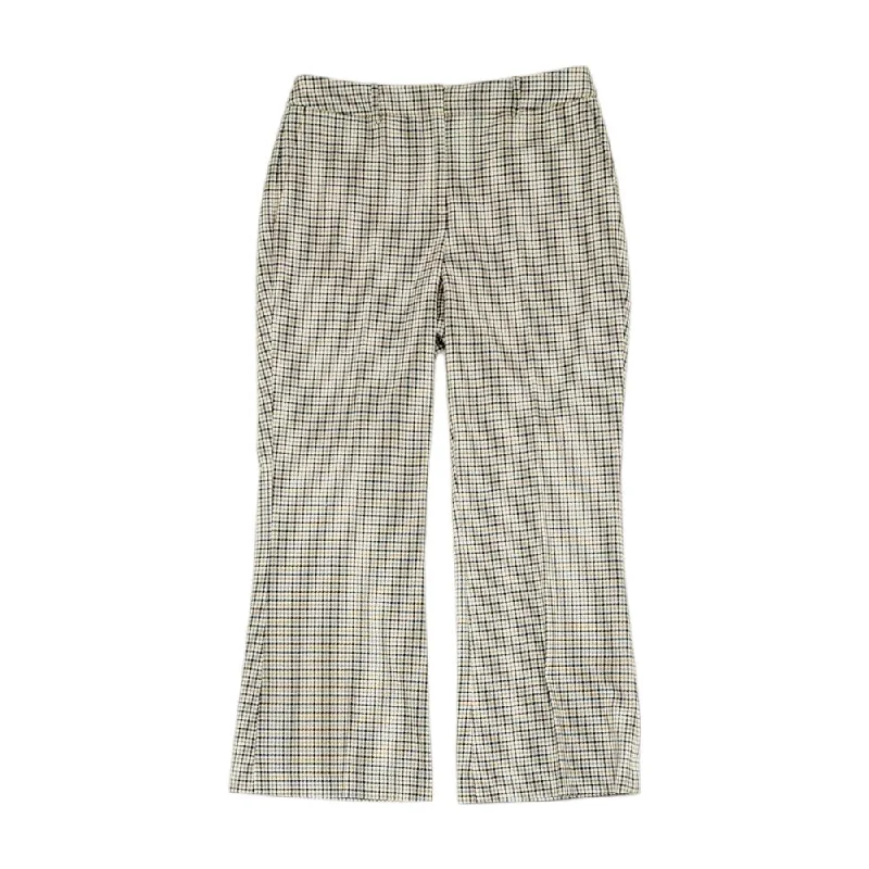 Multi Plaid Dress Pants Relaxed Fit Trousers
