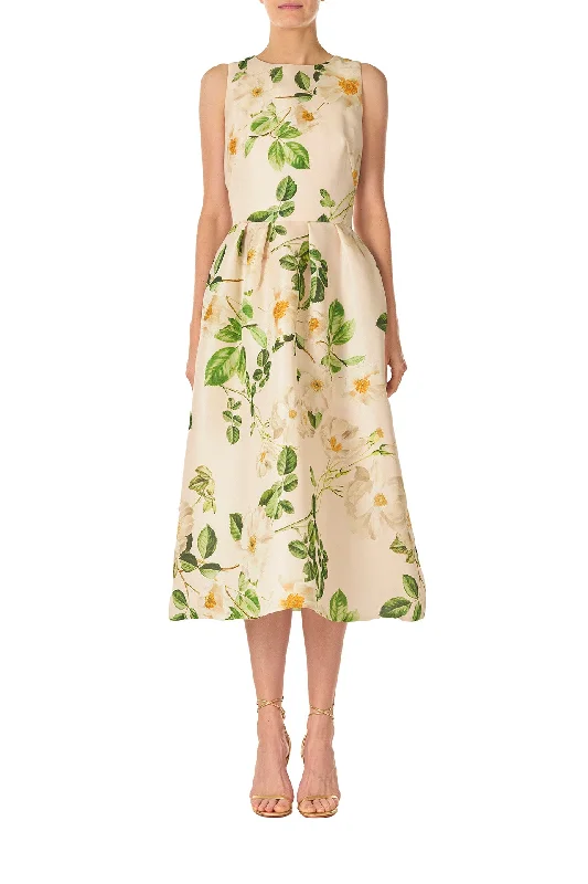 Floral Sleeveless Day Dress Tunics Stylish elegant