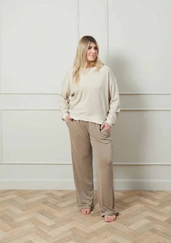Kerrie Sweatshirt | Chalk Hoodie Crop Top Short Trendy