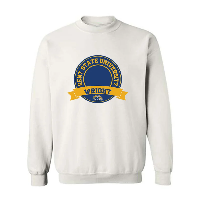 Kent State - NCAA Women's Track & Field (Outdoor) : Briana Wright - Crewneck Sweatshirt Classic Fashion Shersey Hoodie with Front Slit Layering Stylish