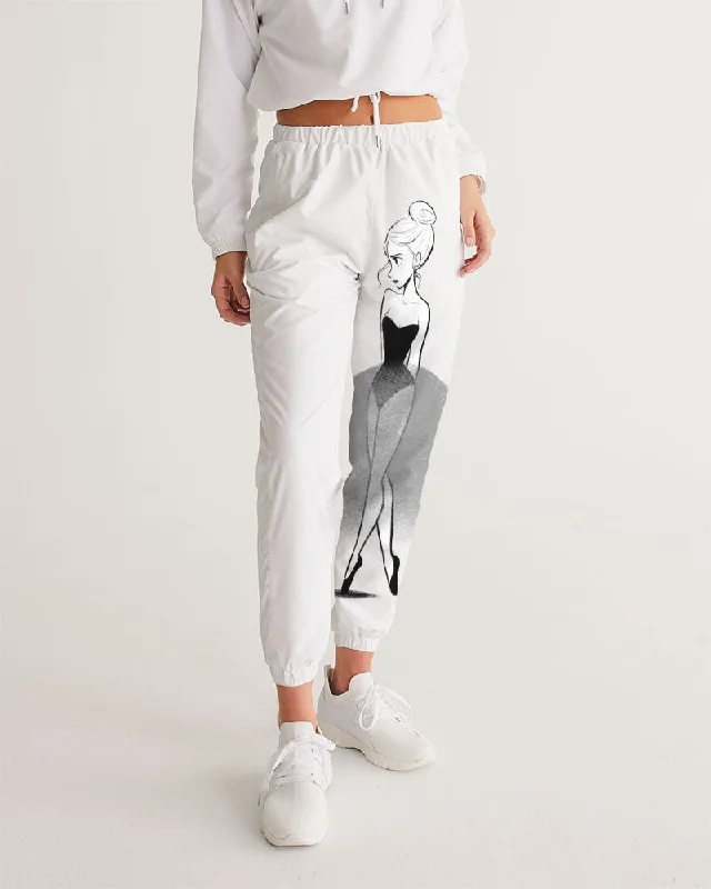 DOLLY DOODLING Ballerina Women's Track Pants white Comfortable Denim Leggings