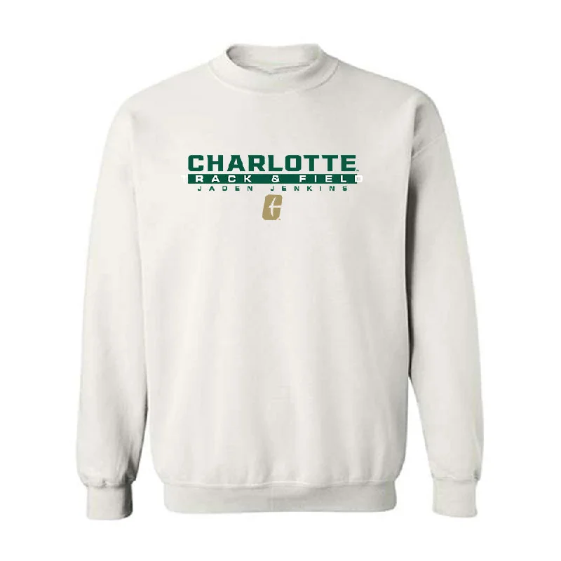 UNC Charlotte - NCAA Women's Track & Field (Outdoor) : Jaden Jenkins - Crewneck Sweatshirt Classic Fashion Shersey Hoodie with Half-Zip Sporty Casual