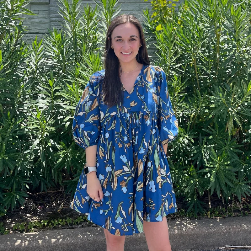 Midnight Floral Dress Tunics Party sparkling