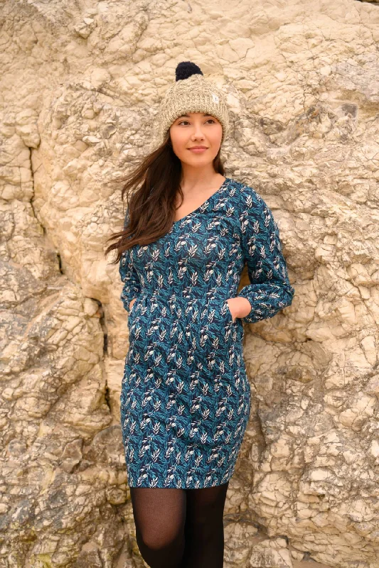 Isla Dress - Teal Leaf Tunics Luxurious high-end