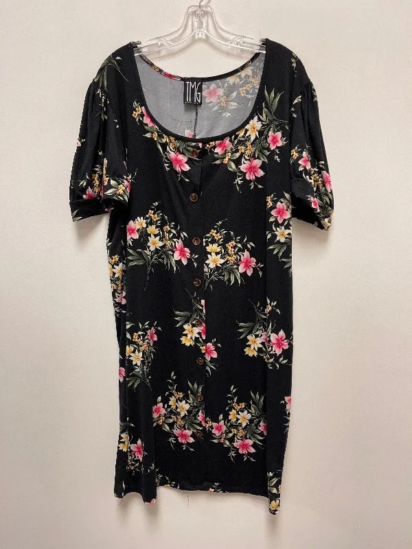 Dress Casual Midi By Clothes Mentor In Floral Print, Size: 3x Tunics Practical durable