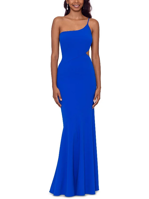 Womens One Shoulder Long Evening Dress Tunics Floral girly