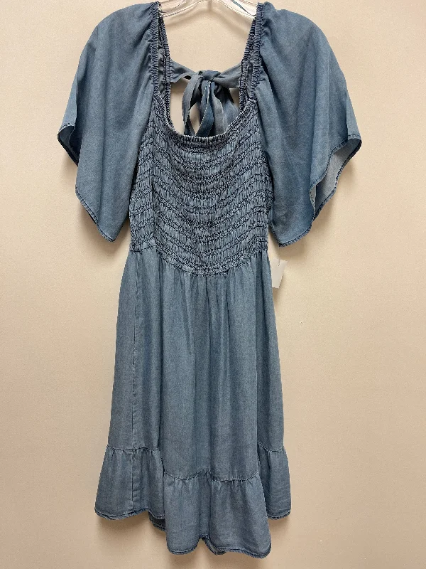 Dress Casual Midi By Sweet Wanderer In Blue, Size: 3x Tunics Business professional