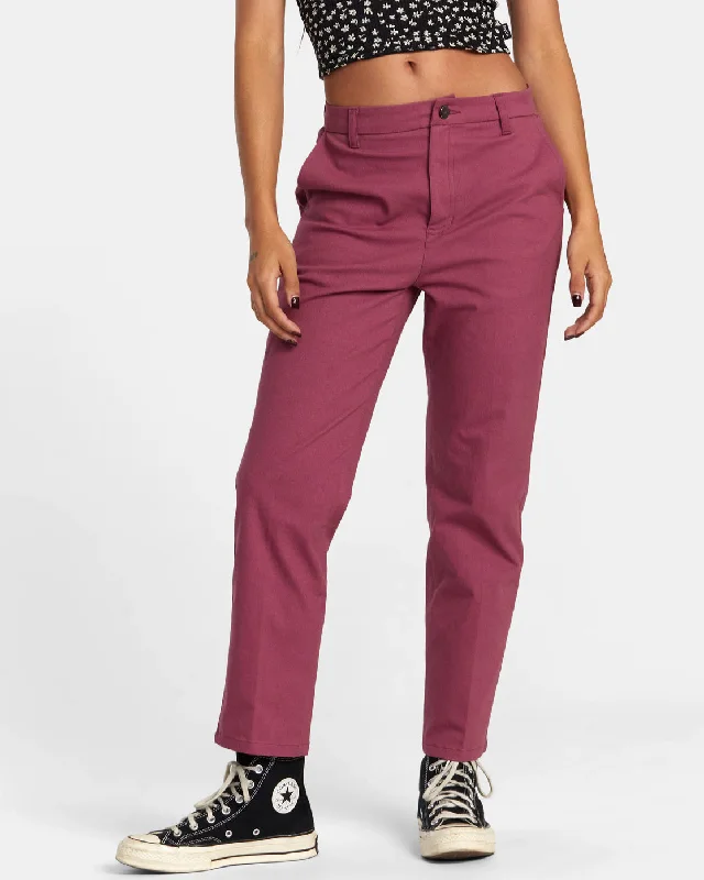 Weekend Stretch Pants - Mulberry Sleek Black Pants