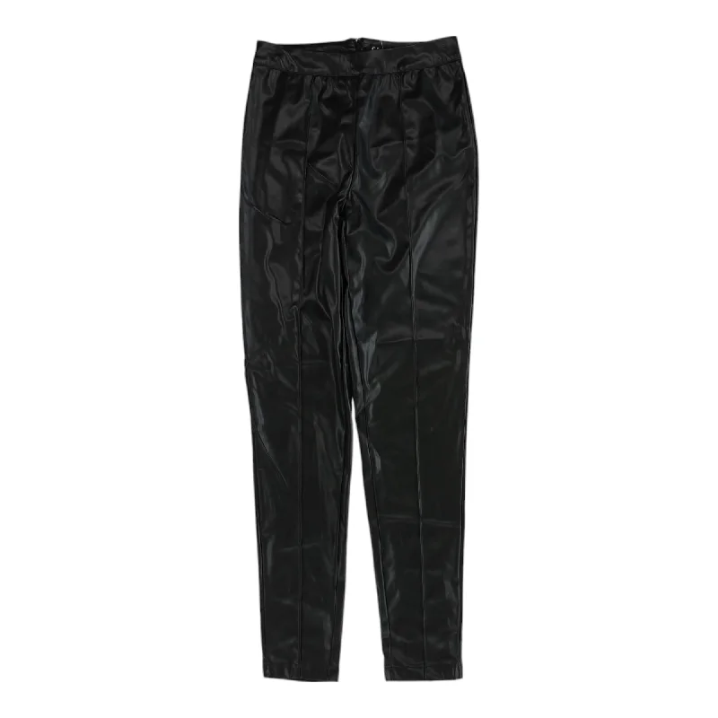 Black Solid Pants Comfortable Denim Trousers