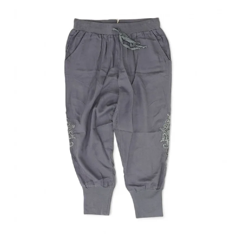 Blue Solid Capri Pants Stylish Harem Pants