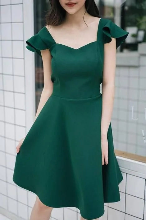 Party Dress Forest Green Dress Formal Homecoming Dress cg5168 Tunics Versatile functional