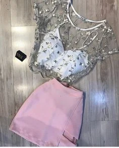 2019 Homecoming Dresses two piece fashion party dress cg3679 Tunics Sale discount