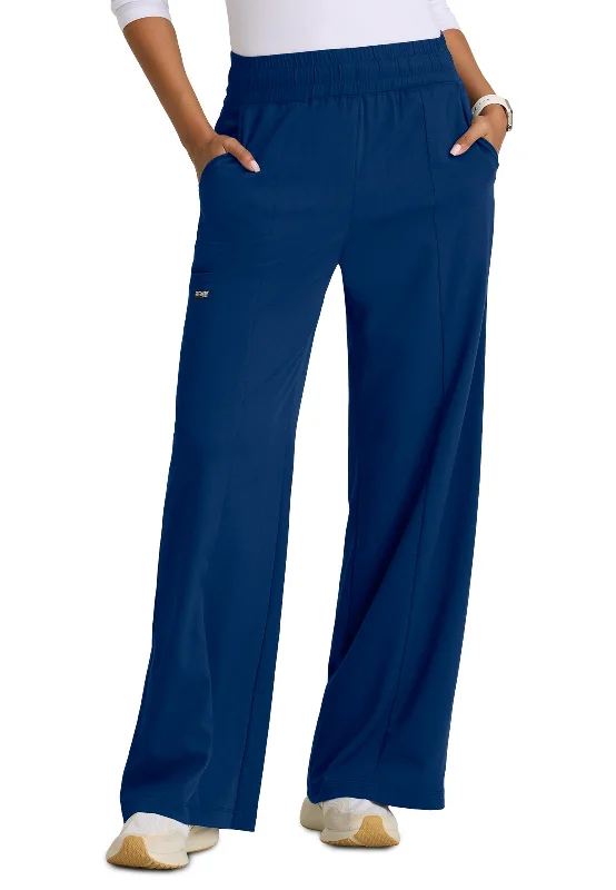 Five Pocket Elastic Waistband Emerson Scrub Pant Classic Pleated Pants