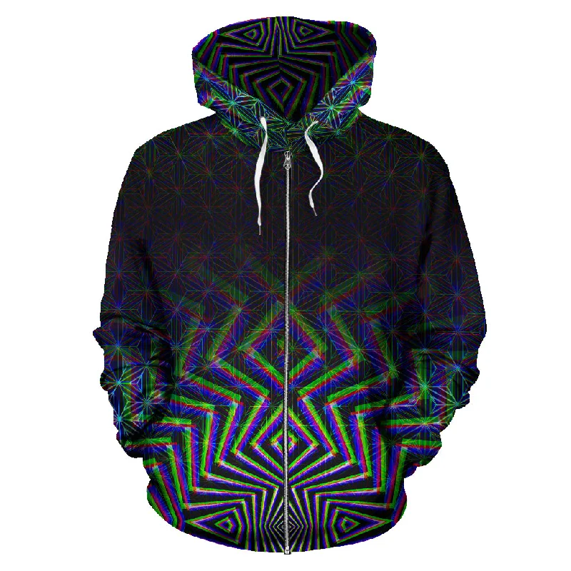 Starseed Zipper Hoodie Hoodie with Hood Adjustable Protection