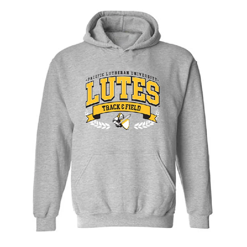 PLU - NCAA Women's Track & Field (Outdoor) : Kristine Nguyen - Hooded Sweatshirt Classic Fashion Shersey Hoodie with Pattern Geometric Abstract