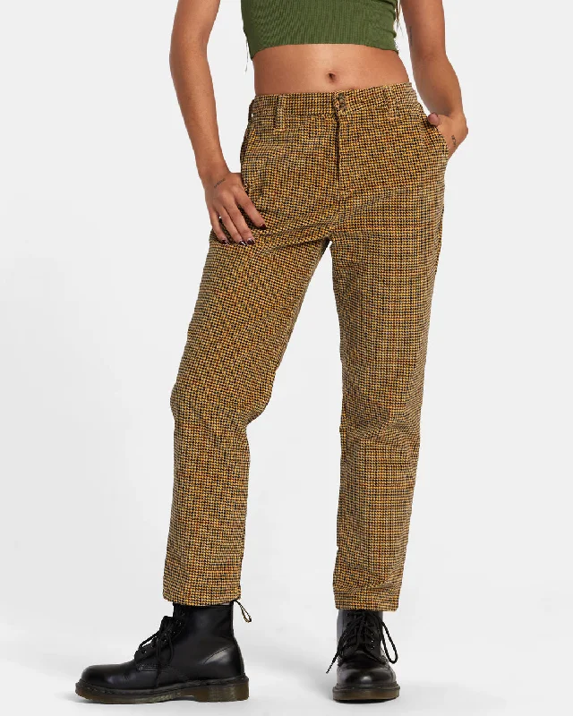 Weekend Cord Corduroy Pants - Tan Trendy Palazzo Pants