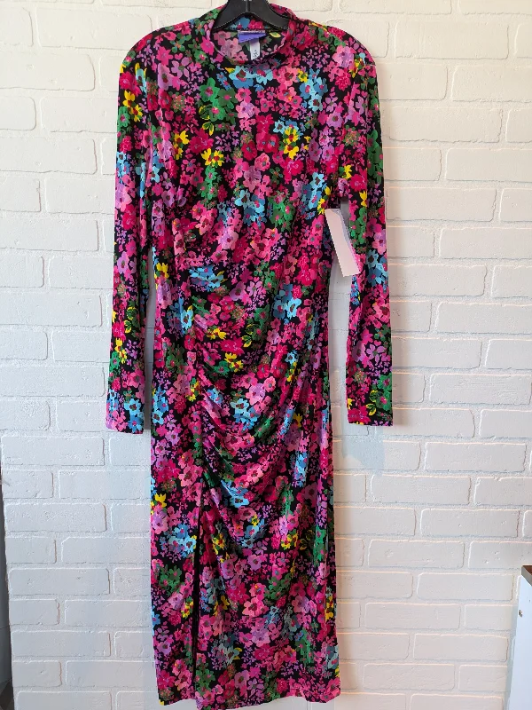 Dress Casual Maxi By Clothes Mentor In Black & Pink, Size: Xl Tunics Chic fashionable