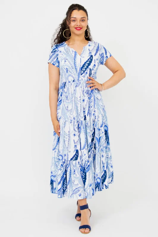 Laurita Dress, Radiant, Linen Bamboo Tunics Fashionable chic