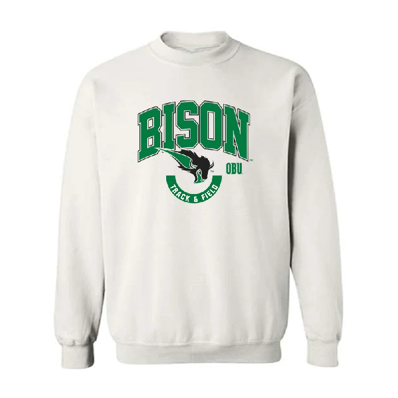 OKBU - NCAA Women's Track & Field (Outdoor) : Altyn Bartley - Crewneck Sweatshirt Classic Fashion Shersey Hoodie with Hem Frayed Vintage Worn