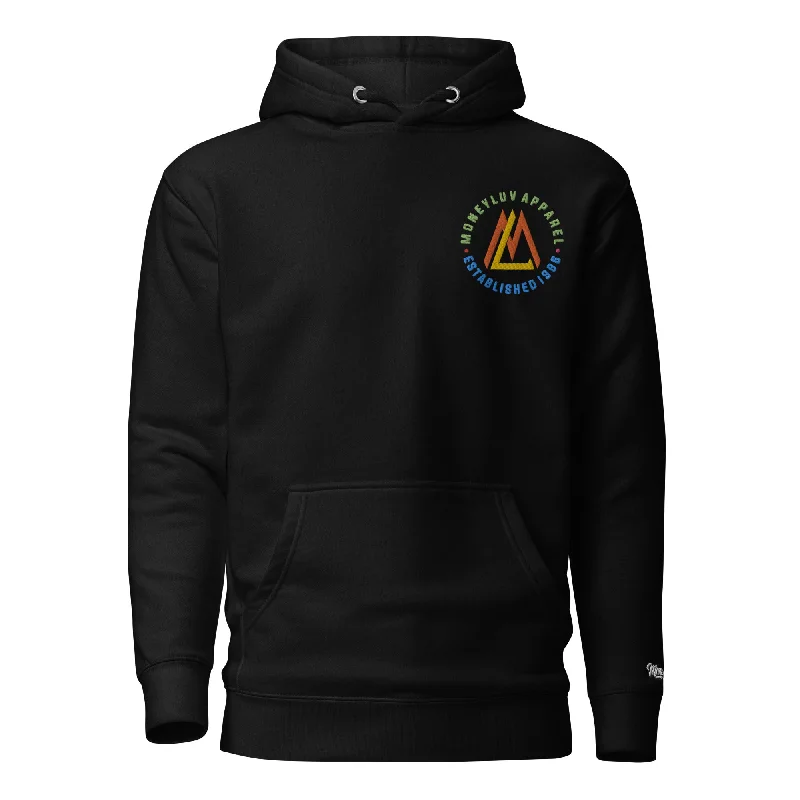 Multi Monogram Hoodie Hoodie with Emblem Brand Identity