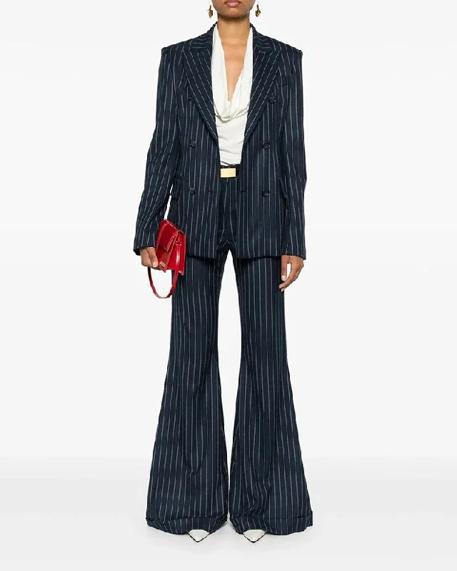 Black White Pin Stripe