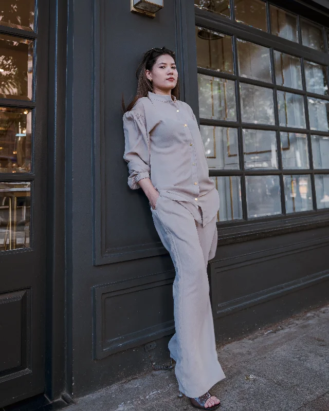 TUNICS & PANTS SET BROWN GBFH3958 Modern Bootcut Pants