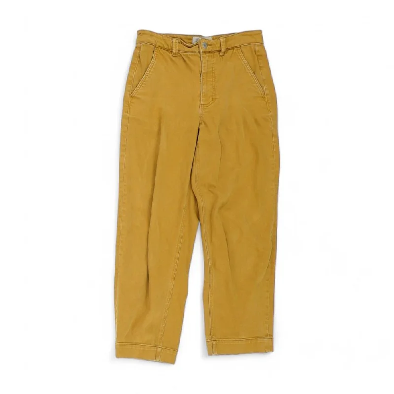 Rust Solid Pants Cozy Knit Pants