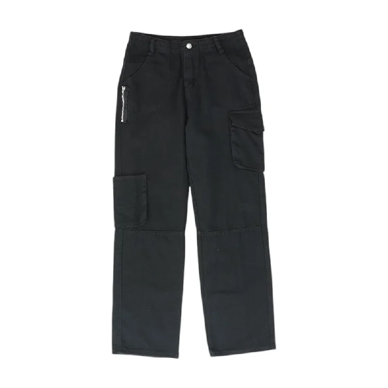 Black Solid Pants Stylish Casual Pants