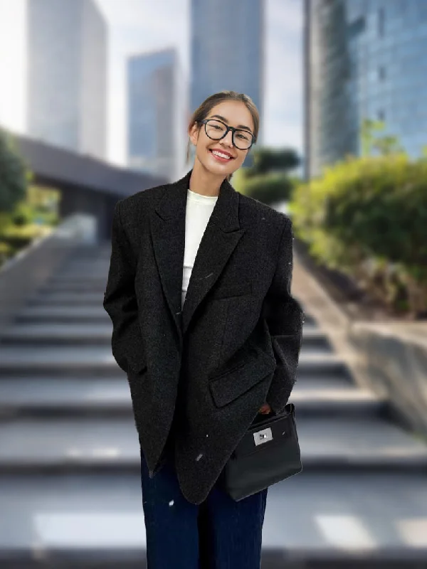 Black Blazer and Black Pant