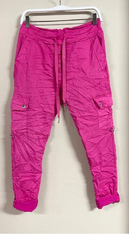 D2508 - Fuchsia Jogger Pant Casual Lounge Pants