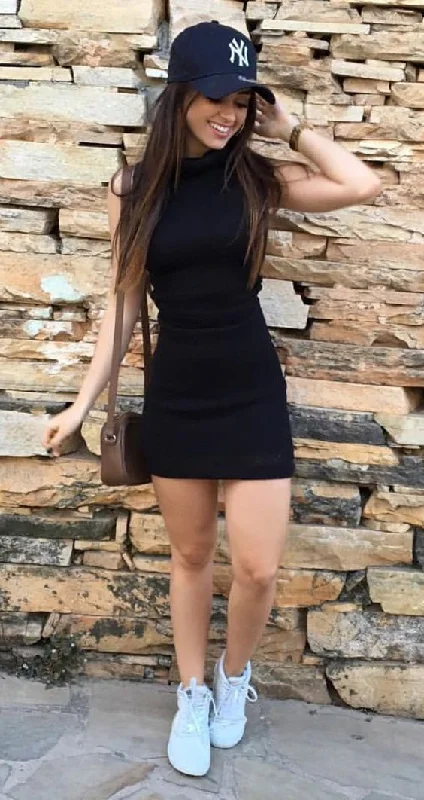 Black Party Dress, Short Homecoming Dress cg1856 Tunics Floral girly