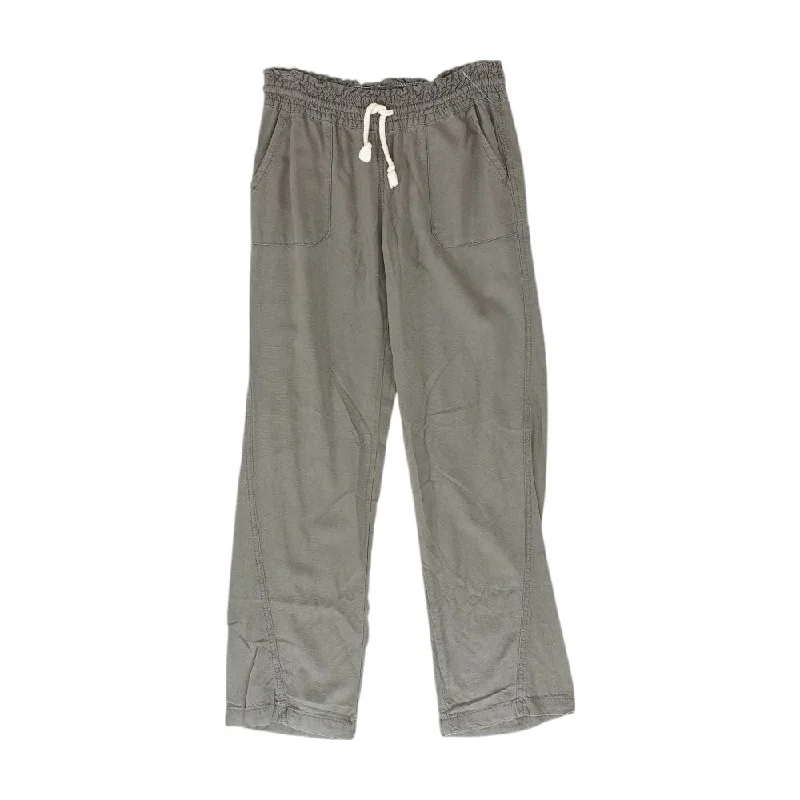 Gray Solid Pants Fashionable Tapered Leg Pants