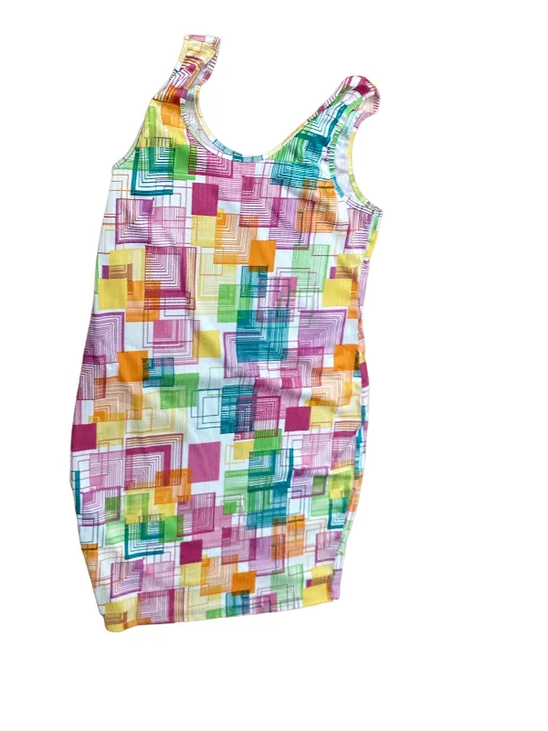 Multi-colored Dress Casual Midi Clothes Mentor, Size 1x Tunics Chic fashionable