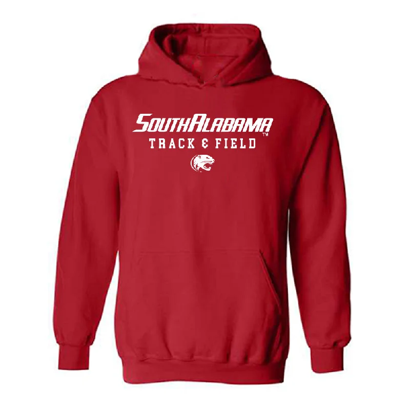 South Alabama - NCAA Women's Track & Field (Outdoor) : Allie Germann - Hooded Sweatshirt Classic Shersey Hoodie Jacket Zipper Layering
