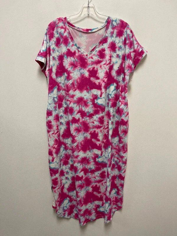 Dress Casual Maxi By Clothes Mentor In Pink, Size: 1x Tunics Luxurious premium