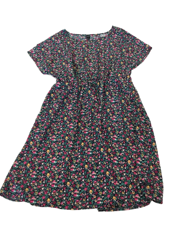 Dress Casual Short By Clothes Mentor In Floral Print, Size: 2x Tunics Fleece cozy