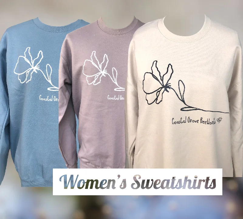 Ladies Coastal Grove Sweatshirt Hoodie with Raglan Sleeves Sporty Comfortable