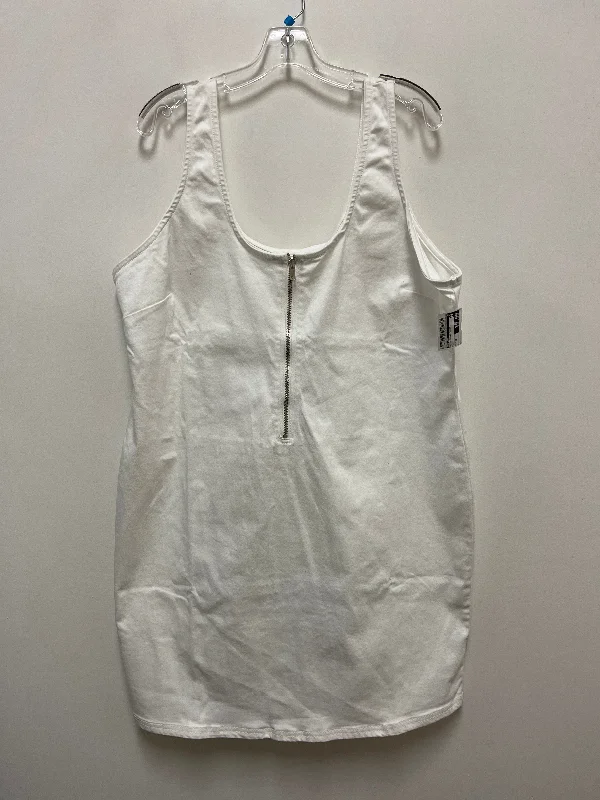Dress Casual Short By New Look In White, Size: 2x Tunics Custom made