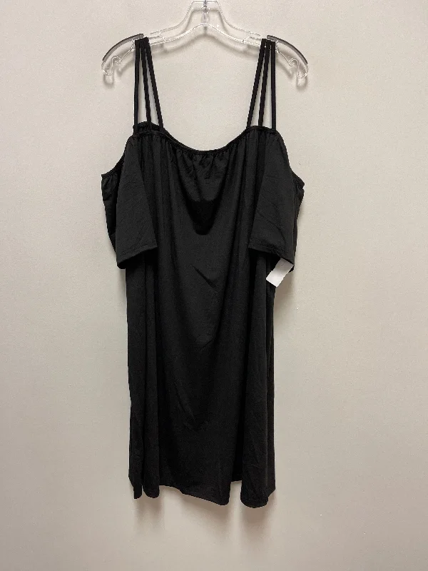 Dress Casual Midi By Clothes Mentor In Black, Size: 3x Tunics Party sparkling