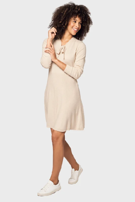 Majestic Cashmere Bow Dress Tunics Bridal satin