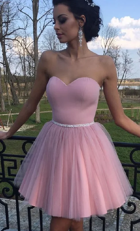 cute short pink homecoming dress, sweetheart short homecoming dress ,homecoming dress party dress cg350 Tunics Trousers formal