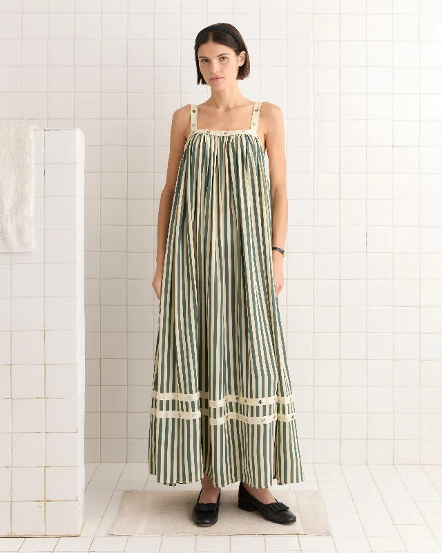 Soda Stripe Dress Floral Print girly