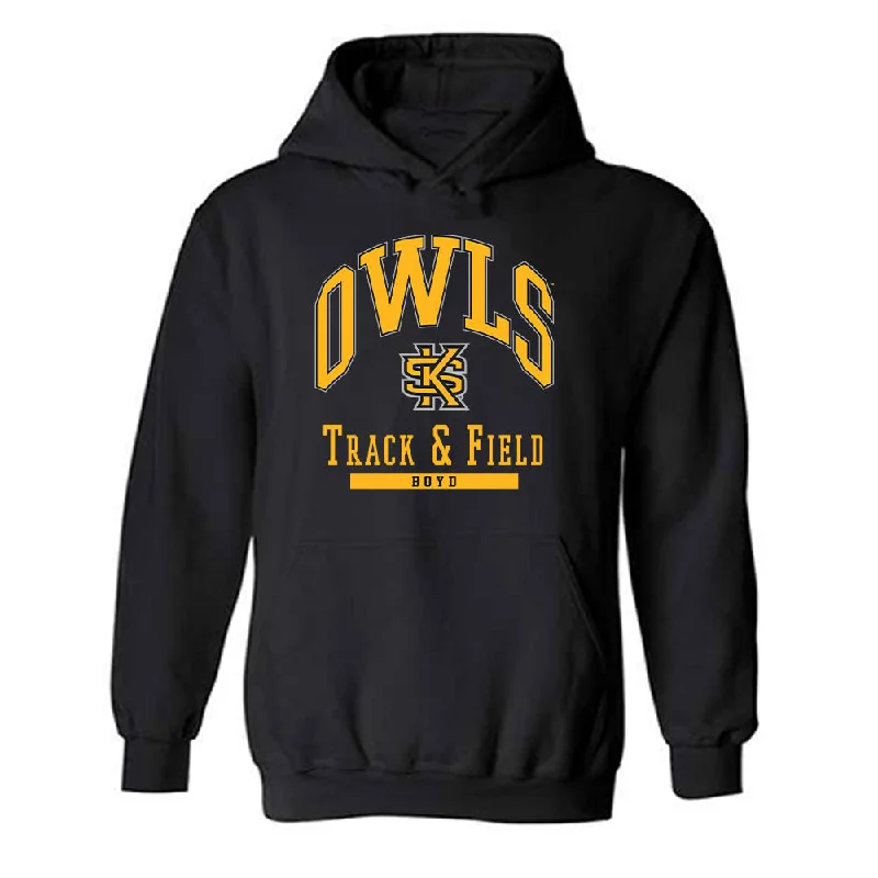 Kennesaw - NCAA Women's Track & Field (Outdoor) : Aidan Boyd - Hooded Sweatshirt Classic Fashion Shersey Hoodie with Hem Patch Decorative Personalized