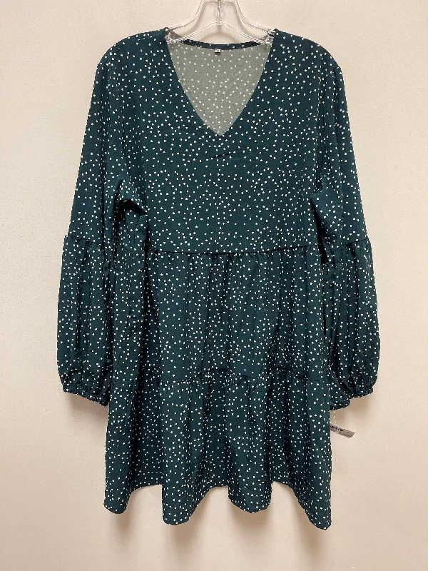 Green Dress Casual Short Clothes Mentor, Size 2x Tunics Gym athletic