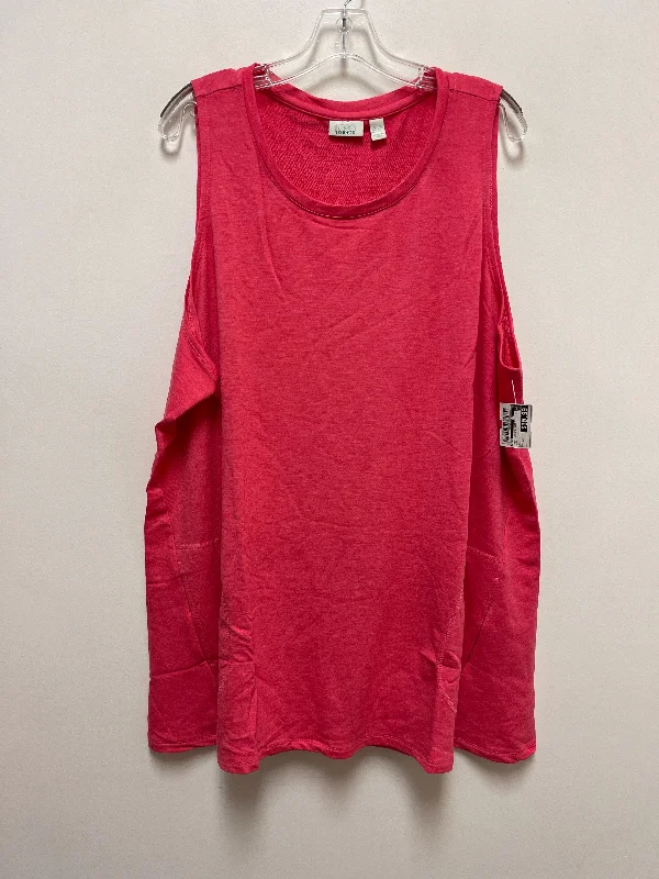 Dress Casual Short By Logo In Pink, Size: 3x Tunics Review highly