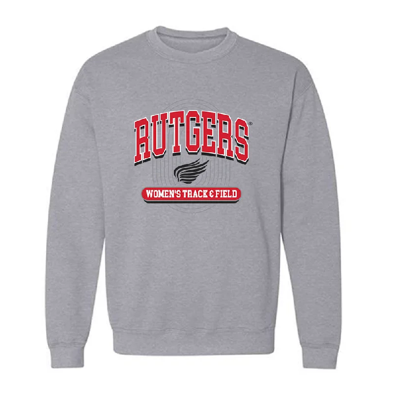 Rutgers - NCAA Women's Track & Field (Outdoor) : Celine-Jada Brown - Crewneck Sweatshirt Sports Shersey Hoodie with Hood Adjustable Protection