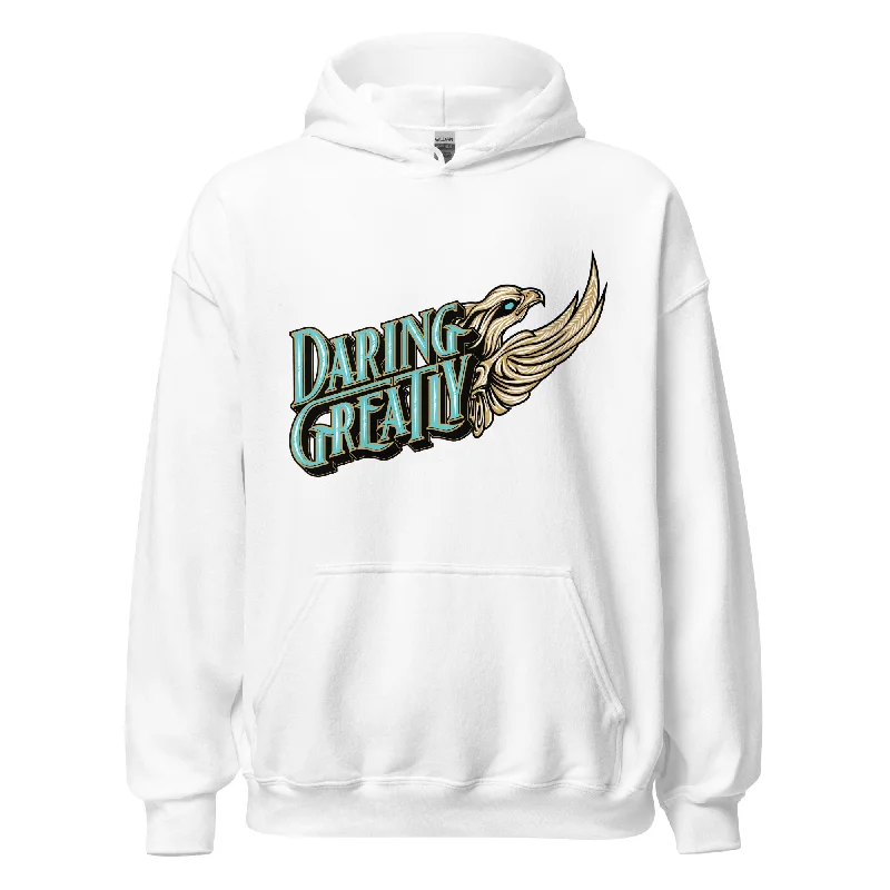 Original Daring Greatly Hoodie Hoodie with Distressed Vintage Worn